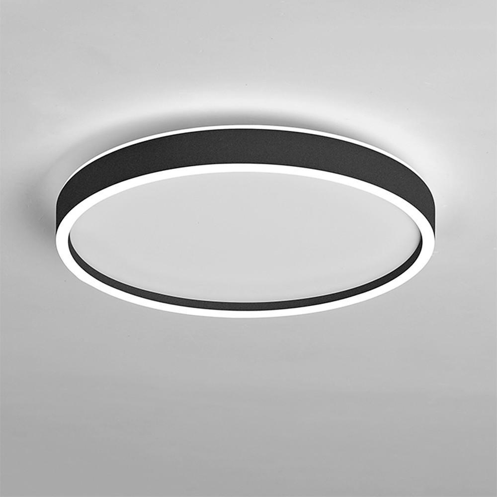 Modern Round LED Flush Mount Ceiling Light for Bedroom and Living Room Minimalist Low Profile Lighting