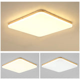 Modern Nordic Geometric LED Flush Mount Ceiling Light Fixture with Dimmable Options