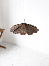 Hollyhock Wood LED Pendant Light Minimalist Wabi Sabi Hanging Ceiling Lamp for Modern Spaces