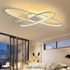 Modern LED Overlapping Oval Ceiling Light Contemporary Flush Mount Fixture