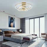Modern 3 Ring Acrylic LED Flush Mount Ceiling Light Fixture for Living Room Bedroom