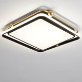 Modern Geometric Square LED Flush Mount Ceiling Light Dimmable Nordic Minimalist Fixture
