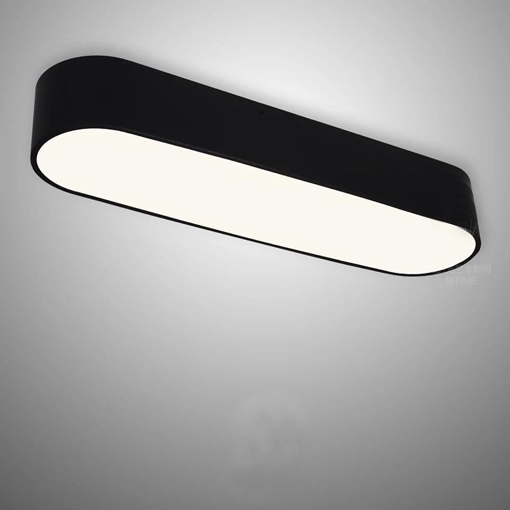 26 Inch Modern Acrylic Flush Mount Ceiling Light with Integrated LED and PVC Shade