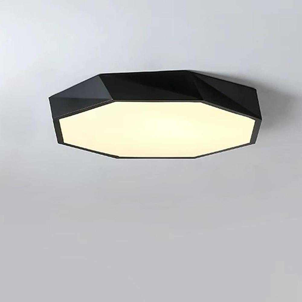 Modern Geometric LED Flush Mount Ceiling Light for Bedroom and Kitchen Dimmable Fixture