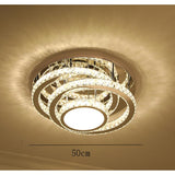 Modern Stainless Steel LED Flush Mount Ceiling Light Nordic Acrylic Industrial Fixture