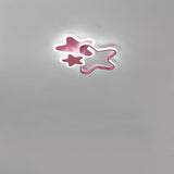 Modern Triple Star LED Flush Mount Ceiling Light for Childrens Bedroom and Nursery Decor