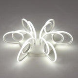 Modern Flower Shaped LED Flush Mount Ceiling Light with Silica Gel Shade for Bedroom and Contemporary Spaces