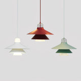 Ikono Style Aluminum Pendant Light with Glass Diffuser and Dual Shade Design for Modern Interior Decor