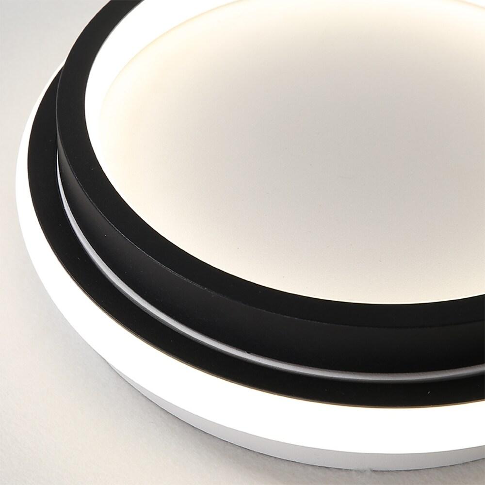 Modern LED Flush Mount Ceiling Light for Bedroom Hallway Low Profile PVC Metal Fixture