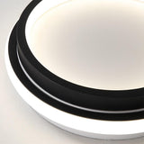 Modern LED Flush Mount Ceiling Light for Bedroom Hallway Low Profile PVC Metal Fixture