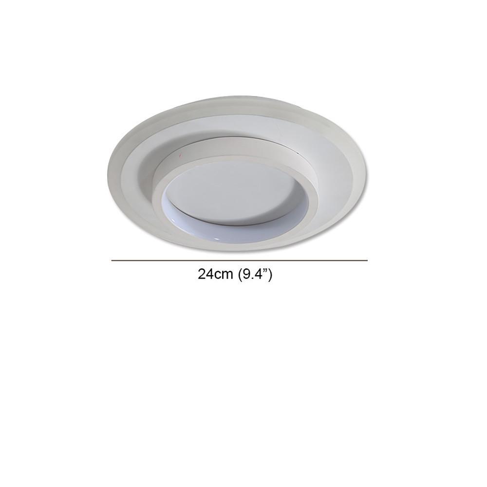 Modern Geometric 3 Circle LED Flush Mount Ceiling Light Fixture for Home