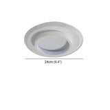 Modern Geometric 3 Circle LED Flush Mount Ceiling Light Fixture for Home