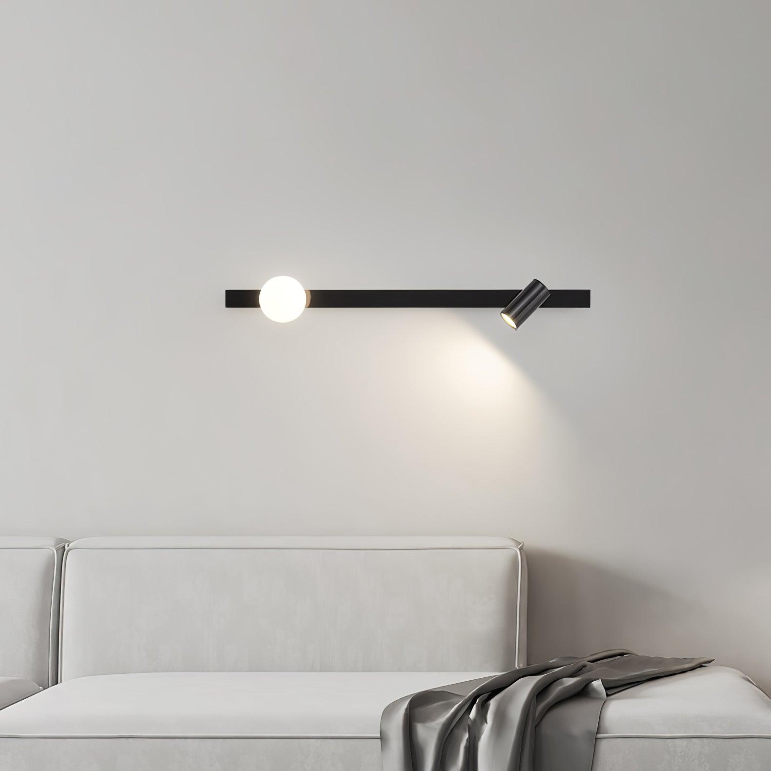 Industrial Brass Long Arm Wall Sconce for Modern Bedroom and Living Room Lighting