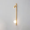 Industrial Brass Long Arm Wall Sconce for Modern Bedroom and Living Room Lighting