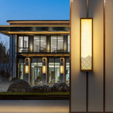 Industrial Brown Waterproof Stainless Steel Outdoor Wall Sconce for Garden and Patio