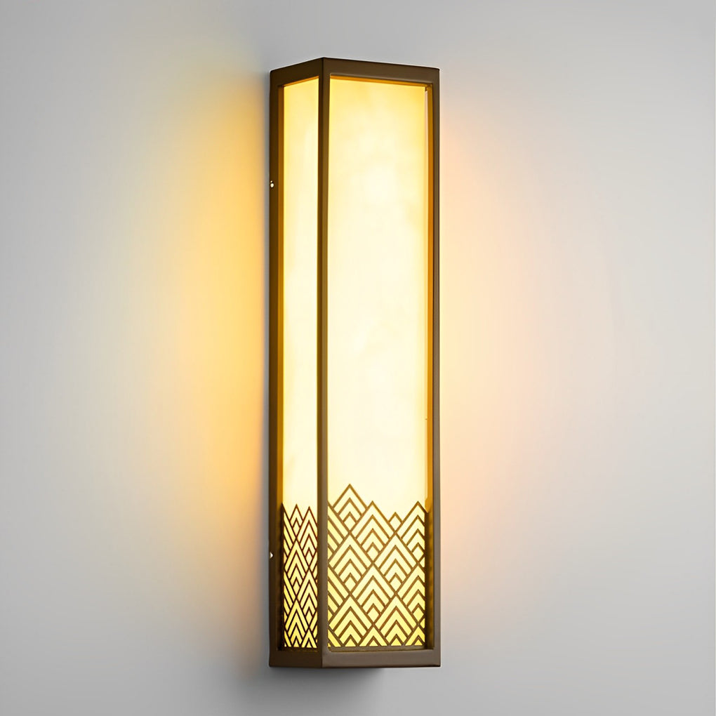 Industrial Brown Waterproof Stainless Steel Outdoor Wall Sconce for Garden and Patio