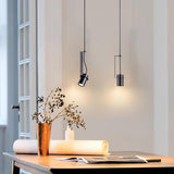 Industrial Cylindrical Metal Pendant Light Modern Minimalist Indoor Suspension Hanging Lamp
