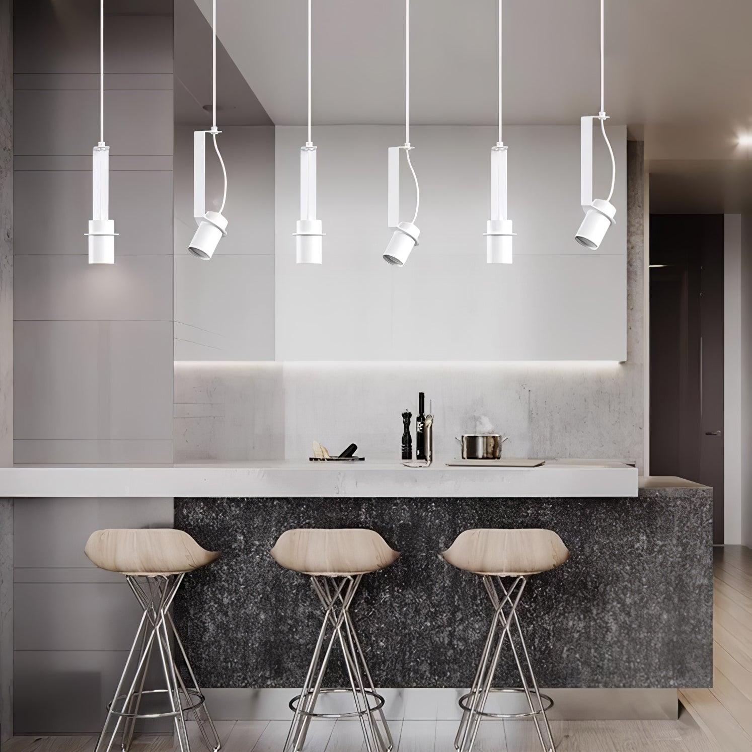 Industrial Cylindrical Metal Pendant Light Modern Minimalist Indoor Suspension Hanging Lamp