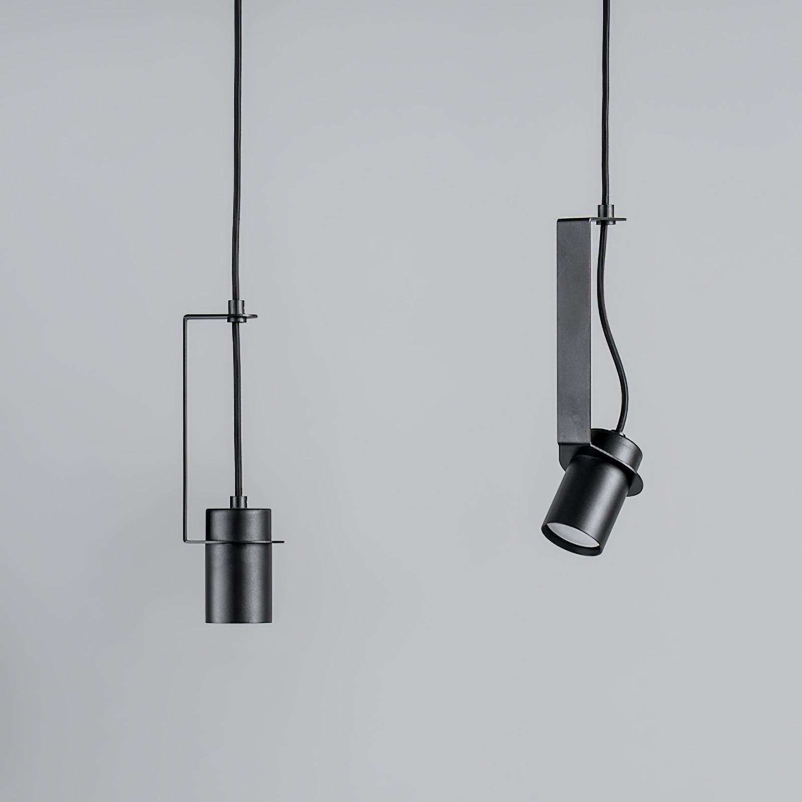 Industrial Cylindrical Metal Pendant Light Modern Minimalist Indoor Suspension Hanging Lamp