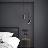 Industrial Cylindrical Metal Pendant Light Modern Minimalist Indoor Suspension Hanging Lamp