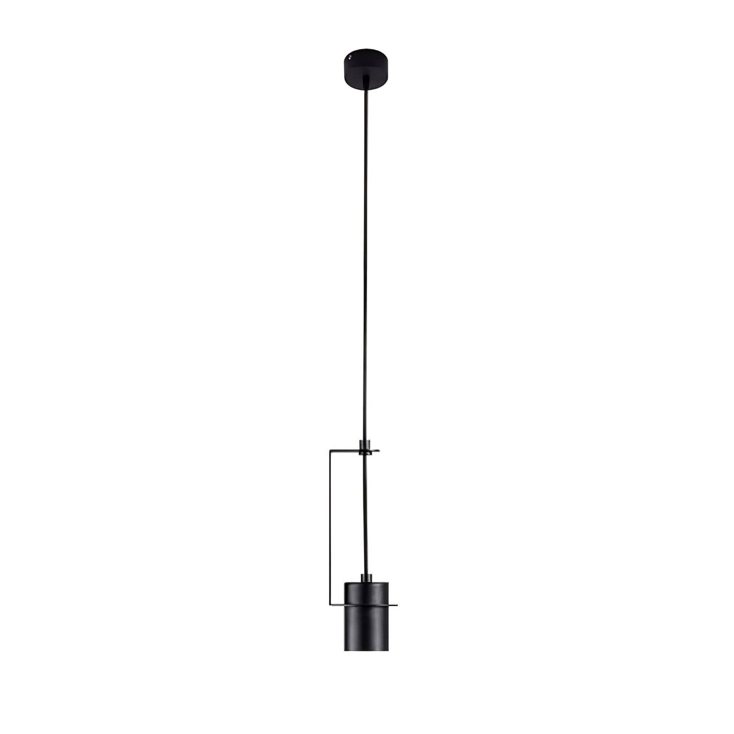 Industrial Cylindrical Metal Pendant Light Modern Minimalist Indoor Suspension Hanging Lamp