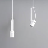 Industrial Cylindrical Metal Pendant Light Modern Minimalist Indoor Suspension Hanging Lamp
