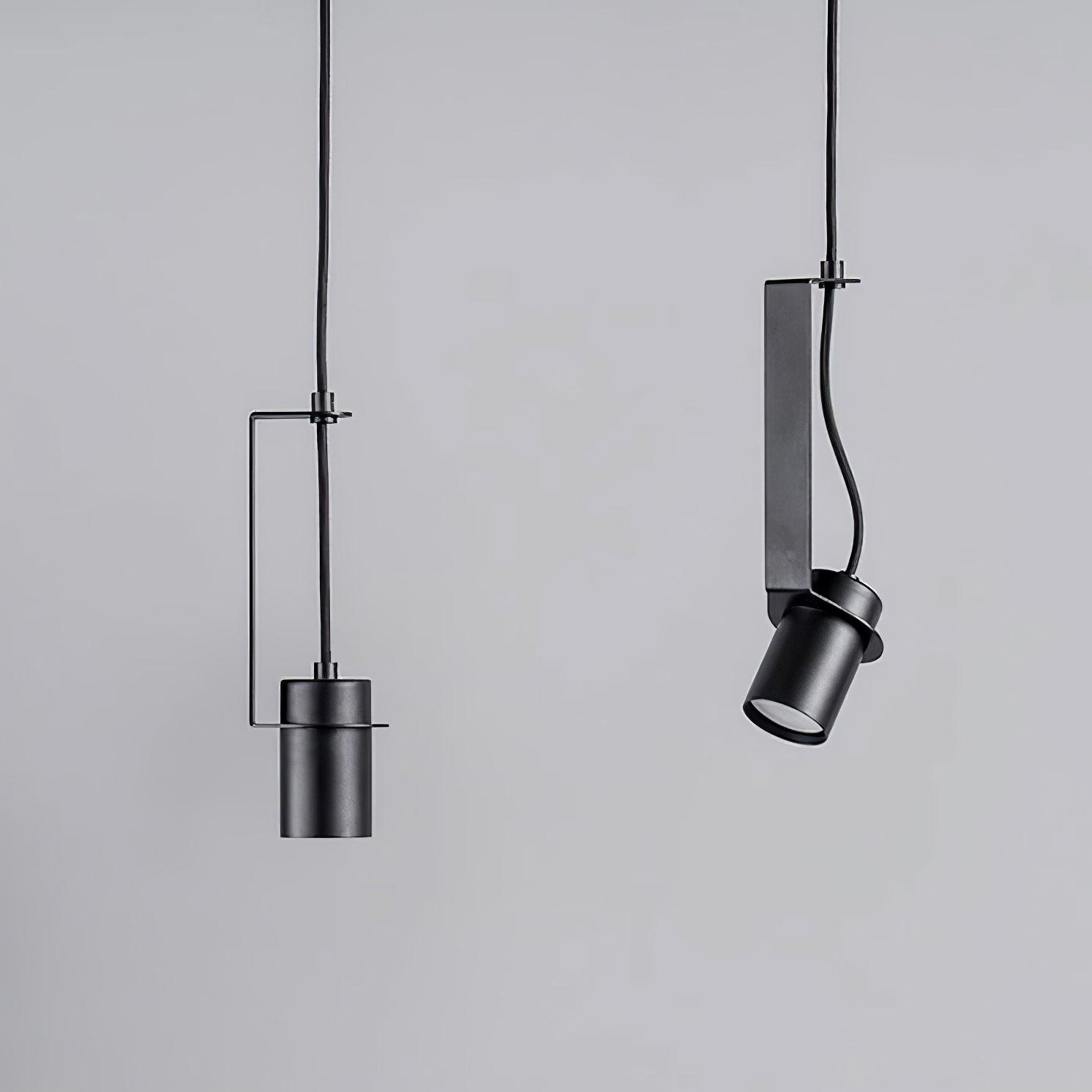 Industrial Cylindrical Metal Pendant Light Modern Minimalist Indoor Suspension Hanging Lamp
