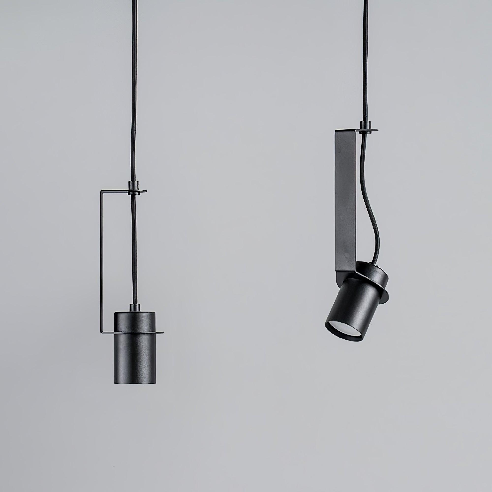 Industrial Cylindrical Metal Pendant Light Modern Minimalist Indoor Suspension Hanging Lamp