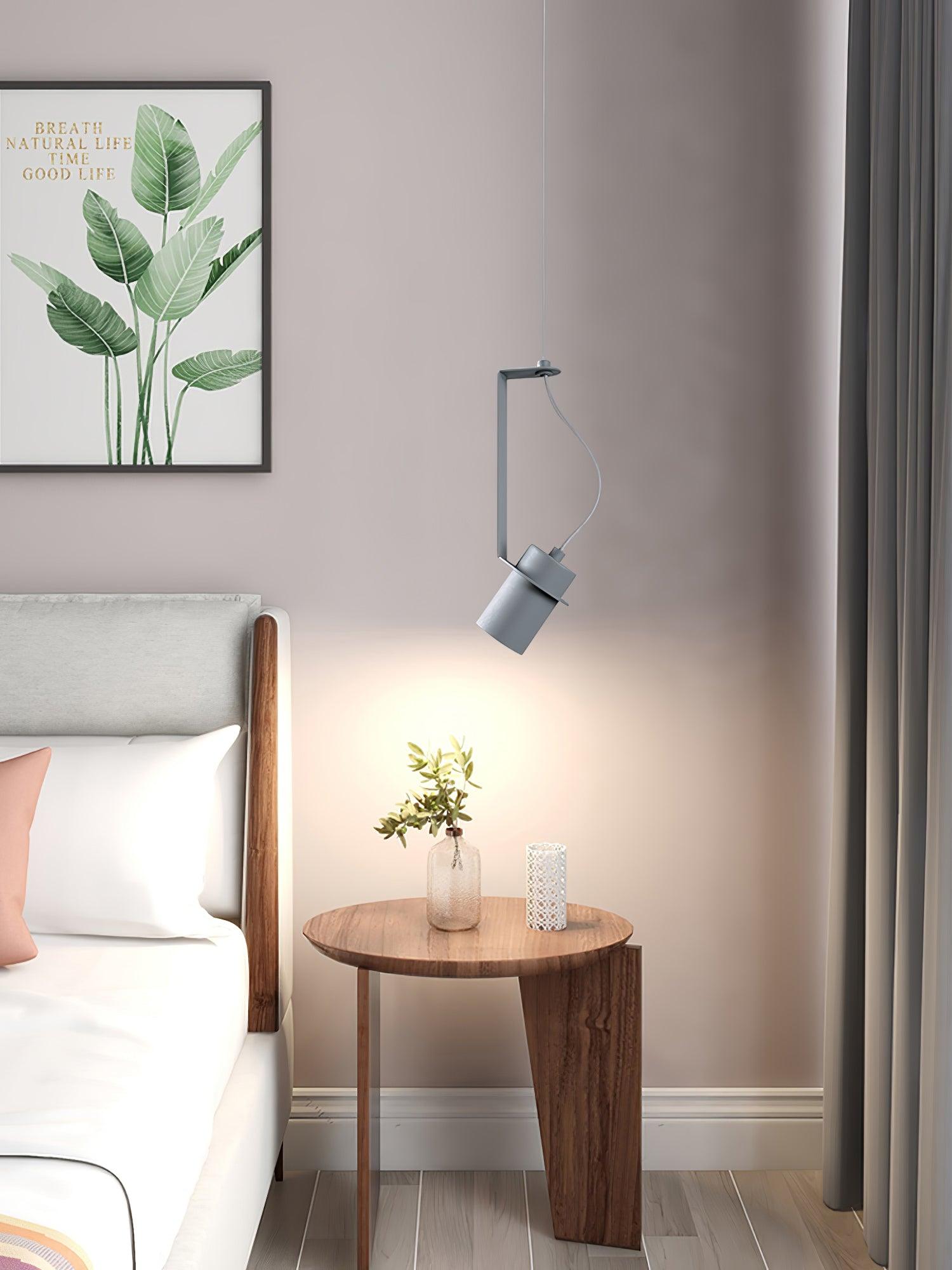 Industrial Cylindrical Metal Pendant Light Modern Minimalist Indoor Suspension Hanging Lamp