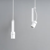 Industrial Cylindrical Metal Pendant Light Modern Minimalist Indoor Suspension Hanging Lamp