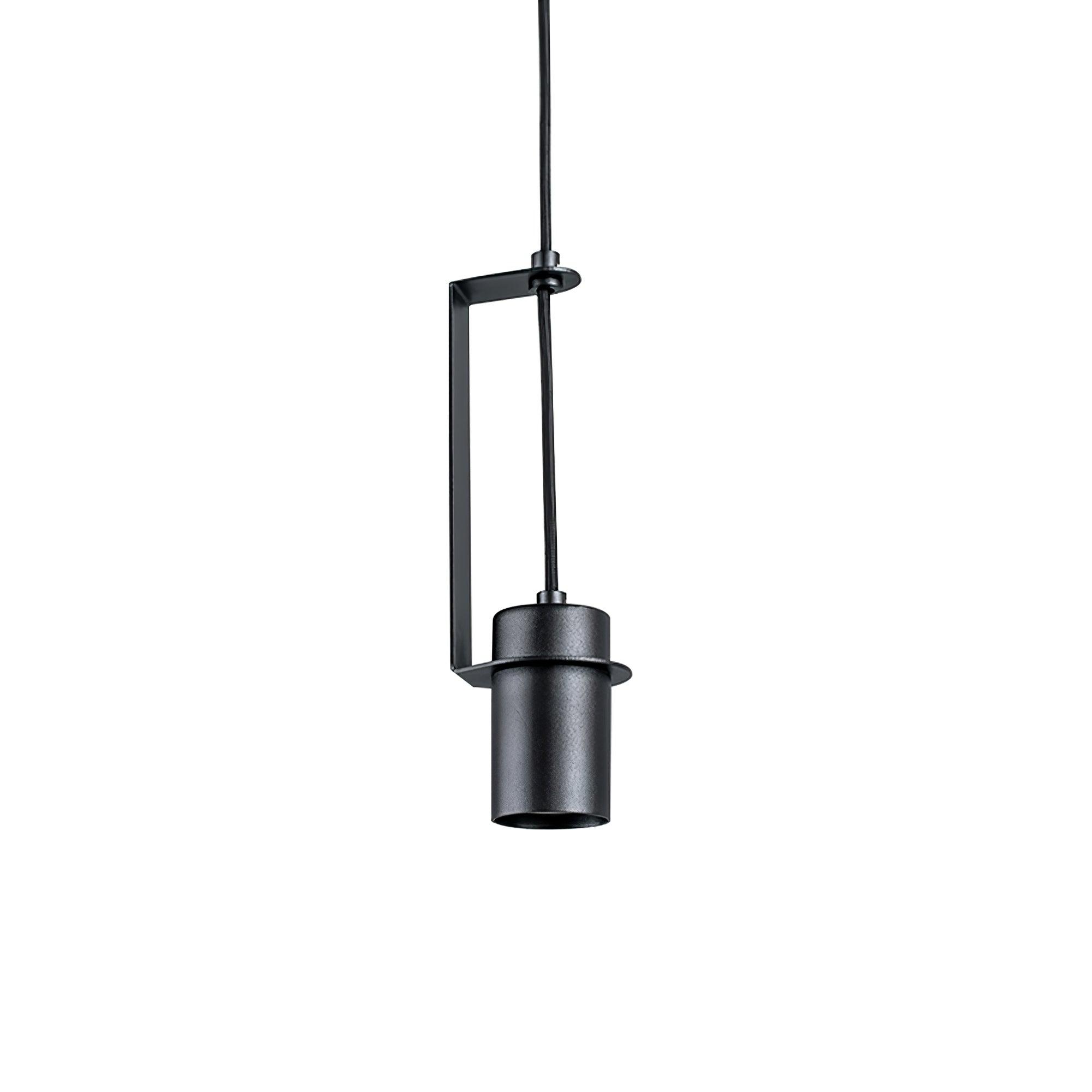 Industrial Cylindrical Metal Pendant Light Modern Minimalist Indoor Suspension Hanging Lamp