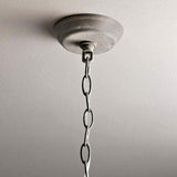 Industrial Grey Metal Cage Pendant Light Vintage Candelabrum Chandelier for Entryway and Living Room