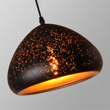 Industrial Hollow Metal Pendant Lamp Vintage Gold Inner Cage Ceiling Hanging Light Fixture