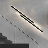 Industrial LED Linear Outdoor Wall Light 3 Bar Rectangle Sconce for Patio Porch and Garage