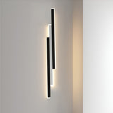 Industrial LED Linear Outdoor Wall Light 3 Bar Rectangle Sconce for Patio Porch and Garage