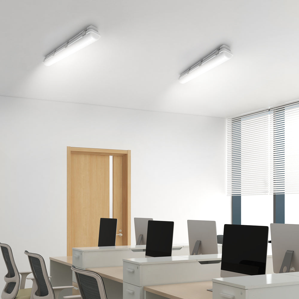 Industrial Linear Vapor Tight LED Ceiling Light 23.6 Inch IP66 Waterproof Shop Light 20W