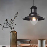 Industrial Metal Dome Pendant Light Retro Farmhouse Hanging Lamp for Kitchen Island