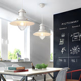 Industrial Metal Dome Pendant Light Retro Farmhouse Hanging Lamp for Kitchen Island