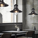 Industrial Metal Dome Pendant Light Retro Farmhouse Hanging Lamp for Kitchen Island