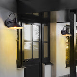 Industrial Style Retro Conical Iron Waterproof Outdoor Wall Lamp Exterior Porch Sconce