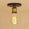 5 Inch Retro Mini Flush Mount Ceiling Light Rustic Industrial Metal LED Fixture for Hallway