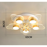 Modern Nordic Flower Shape LED Flush Mount Ceiling Light Fixture for Living Room Bedroom