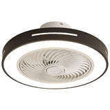 Modern Bladeless Ceiling Fan with LED Light and Smart App Remote Control Inverter Motor for Bedroom