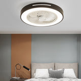Modern Bladeless Ceiling Fan with LED Light and Smart App Remote Control Inverter Motor for Bedroom