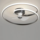 Modern 20 Inch LED Ceiling Fan Light with Inverter Motor and Remote Control Stepless Dimming