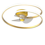 Modern 20 Inch LED Ceiling Fan Light with Inverter Motor and Remote Control Stepless Dimming