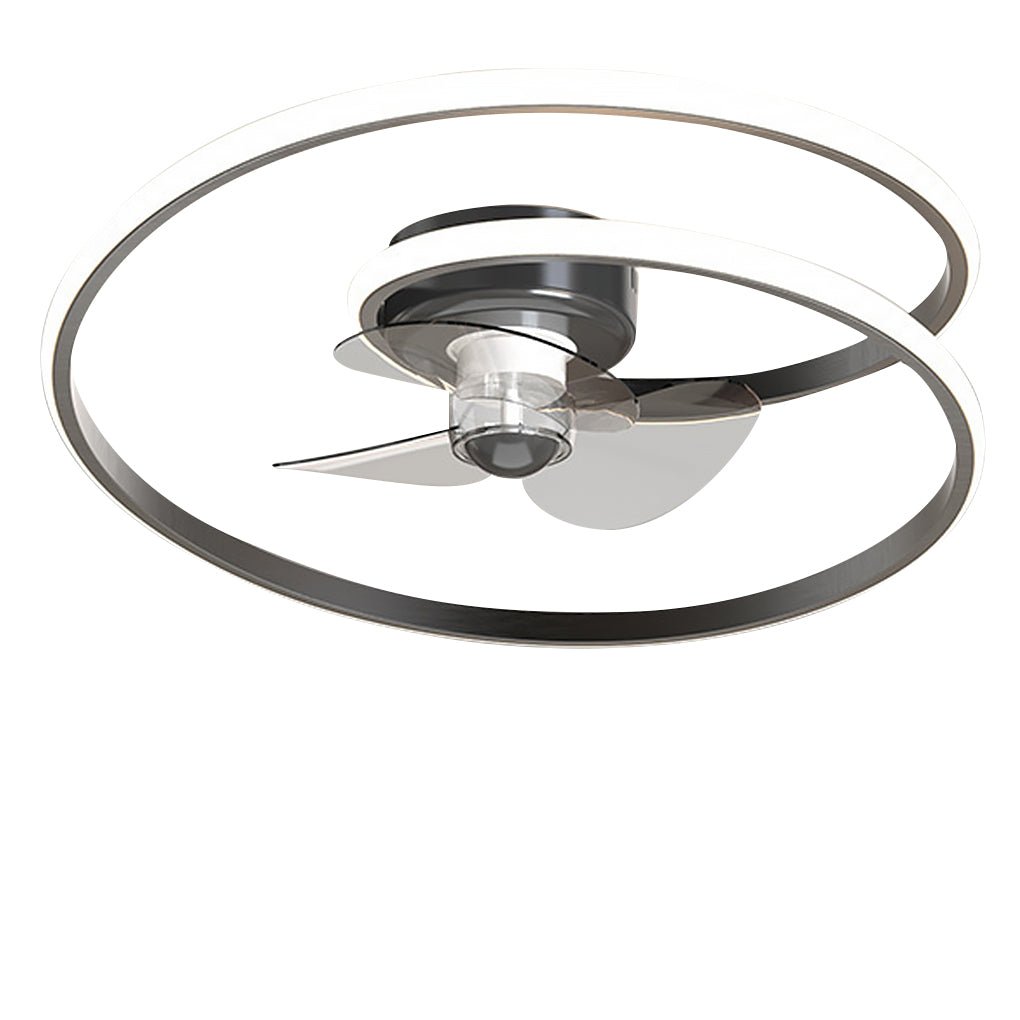Modern 20 Inch LED Ceiling Fan Light with Inverter Motor and Remote Control Stepless Dimming