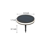 IP65 Waterproof Solar LED Ground Lights Aluminum Outdoor Pathway Lighting for Courtyard and Villa