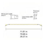 IP68 Waterproof LED Stair Step Lights Aluminum Outdoor Guardrail Under Tread Strip Lighting