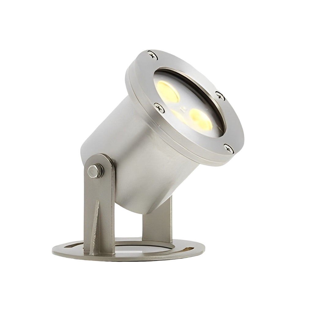 IP68 Waterproof LED Underwater Pool Light AC12V Round Outdoor Spotlight for Fountains and Gardens